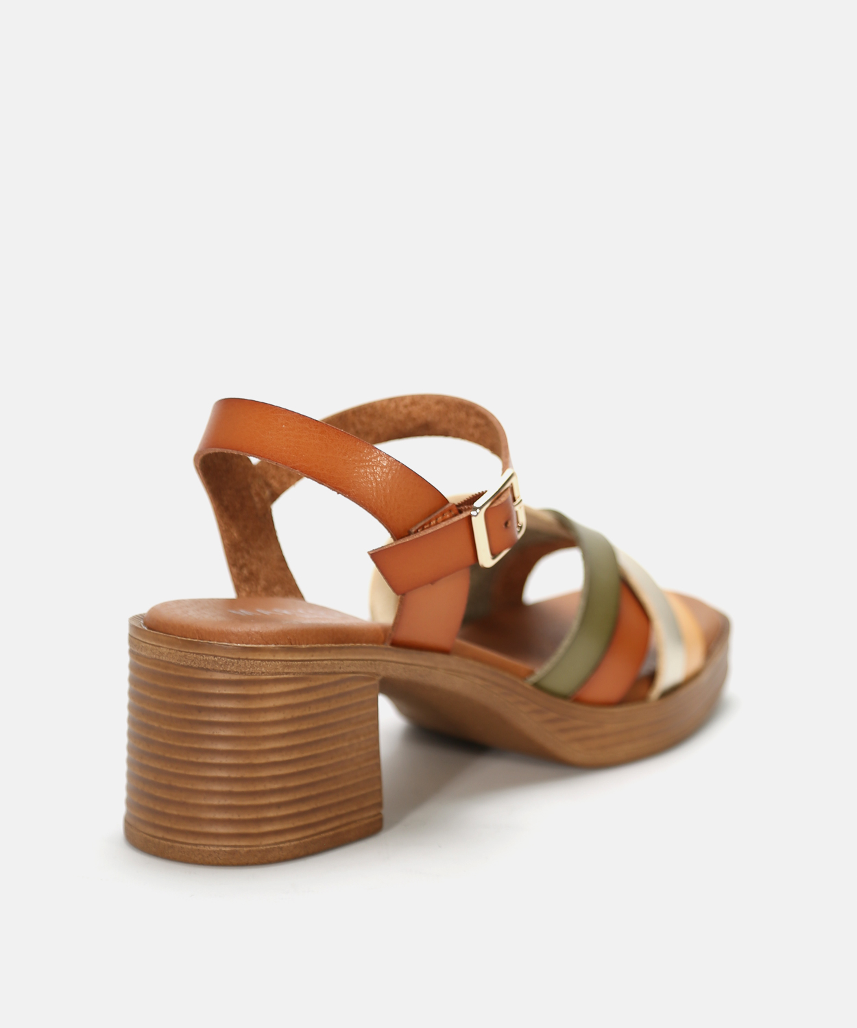 Sand&aacute;lia de plataforma tiras combinadas image number null